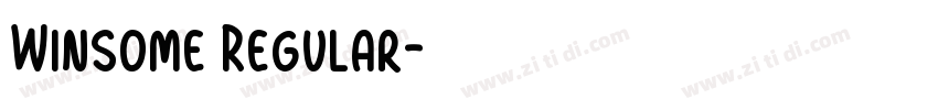 Winsome Regular字体转换